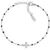 Amen Gioielli Bracciale Donna Amen CROCE in Acciaio e Smalto codice ACBRCRSMBN