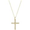 Amen Gioielli Collana Donna Amen CROCE INTRECCIATA in Ottone Gold codice OTCLCRTRG