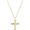 Amen Gioielli Collana Donna Amen CROCE A CORDA in Ottone Gold codice OTCLCRTRGBZ
