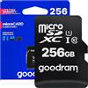 GOODRAM microSDXC 256GB Classe 10 UHS-I + adattatore