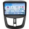 OEM Autoradio multimediale, sistema di navigazione, compatibile con Peugeot 207 2009-2013, 4 64G 4Core-a