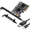 Ouitble Scheda di espansione PCI-E Type-C a 3 porte PCI-E X4/X8/X16 su 2 x USB 3.0 tipo C & DP1.4 uscita video 4K 60Hz supporta USB 3.2 10Gbps trasferimento dati per PC desktop