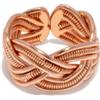 Vestopazzo Micro Rose Gold Anello Fascia Treccia