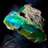 OPAL EMPIRE Opale Nero Grezzo, Opale Naturale Etiope, Opale Di Fuoco Crudo 9.5 Ct 18x13 Mm