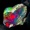 OPAL EMPIRE Gemme Naturale Fire Opal, Opale Nero Ruvido Etiope 6 Ct 15x12 mm