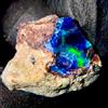 OPAL EMPIRE Ethiopian Black Opal Grezzo Fire Opal Naturale 6.70 Ct 14x12 mm