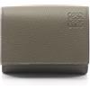 LOEWE Portafoglio LOEWE Trifold C660TR2X044160 pelle cachi NUOVO donna