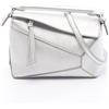 LOEWE Puzzle bag mini borsa a tracolla A510P88X431160 pelle argento NUOVA donna