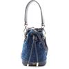 FENDI Borsa a tracolla FENDI Mini Mon Tresor FF Flock Denim 8BS109AVR6F1UJW NUOVA