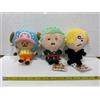 Pezzo unico ONE PIECE YURUTTO Peluche Chopper Zoro Sanji Set H 5.9 in TOEI ANIMATION STORE