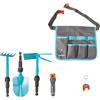 Happy People Gardena Tuingereedschapset voor Kinderen met Tas - Kindertuingereedschap Set met