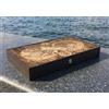 Senza marchio Backgammon Set Handmade Mappa del Mondo Legno Gioco da Tavolo 19,6" 🎁...