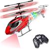 TERRAMUS Elicottero RC per ragazzi e adulti, 2.4G elicottero telecomandato con luce LED per bambini dai 12 anni in su, 3,5 canali, giroscopio, altezza fissa, avvio con un pulsante, regalo aereo RC