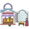 Mattel Disney Wish - Mercato di Dahlia di Rosas, playset portatile con 1 bambola Dahlia, 1 personaggio Star e 9 accessori, set da viaggio ispirato al film, giocattolo per bambini, 3+ anni, HRH74