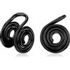 KWUNCCI Orecchini a pressione per cheloidi 10 mm orecchini a spirale avvolti in filo orecchini a clip in acciaio inossidabile orecchini non forati polsini per orecchie finto anello naso cerchio finto