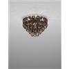Vistosi GIOGALI LAMPADADARIO A SOFFITTO 50 CRISTALLO BRONZO E BRONZO OPACO 4 LUCI ATTACCO E27 IN CRISTALLO