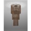 Vistosi GIOGALI LAMPADADARIO A SOFFITTO CA3 CRISTALLO BRONZO E CROMO LUCIDO 7 LUCI ATTACCO E27 IN CRISTALLO