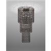 Vistosi GIOGALI LAMPADADARIO A SOFFITTO CA3 CRISTALLO NICKEL NERO E BRONZO OPACO 7 LUCI ATTACCO E27 IN CRISTALLO