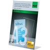 SIGEL TA213 Espositore da tavolo inclinato, 30x42,5x11 cm, per A3 verticale,, per bancone, ristorazione, ufficio, matrimonio, etc, resistente ai raggi UV, acrilico, trasparente, 1 pezzo
