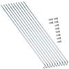 Bnineteenteam 10pcs Raggi per Bicicletta, 13G 2.2mm Raggi per Bici Raggi in Acciaio Inossidabile Curva Triciclo per Bicicletta Raggi in Acciaio per Biciclette Raggi e capezzoli per Bici(220MM) Rastre