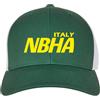 Equitatus1991 Cappello con Visiera Benji Nbha Verde e Giallo