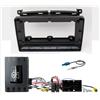 Kit Mascherina monitor 9" Pollici NERO per Fiat 500 2016-2024 e comandi volante