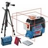 Bosch Professional Livella Laser GLL 3-80 C,laser rosso, da interno, con app, raggio d'azione fino a 30 m, Treppiede BT 150, 4 Pile AA