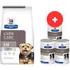 HILL'S Prescription Diet Canine l/d Liver Care 10 kg per cani con problemi epatici + 3 scatolette x 370g GRATIS