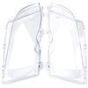 Ejoyous Copertura del Faro, Copertura del Faro Dell'obiettivo Sinistro e Destro, per E46 4D 320i / 325i / 325xi / 330i / 330xi 02-05 63126924043 63126924044