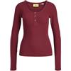 JACK & JONES Jxfatima LS Button Rib Top Jrs, Falcon, M