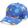 XYIYI Cappello da baseball per bambini in cotone, cappello da sole regolabile, per bambini 2-8 anni, ragazzi e ragazze, Razzo Stella, 2-8 Jahre