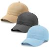 Utensilsto 3 cappellini da baseball per bambini, regolabili, in cotone, tinta unita, protezione solare, per esterni, per viaggi, golf, tennis