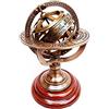 THOR INSTRUMENTS (with device Sfera armillare in ottone Astrolabio su base in legno nautico marittimo e da collezione rustico vintage decorazione per la casa regali