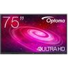 Optoma Monitor interattivo led 75" Optoma 1751RK 4K Ultra HD 3840x2160p 8ms Nero [1751RK]