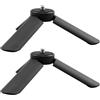 Fabater Mini Treppiede per 3, Supporto Pieghevole con Attacco a Vite da 1/4, Supporto da Tavolo Portatile e Compatto Compatibile con i Gimbal Adatti per 3, Confezione da 2