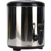Phefop Dispenser per Bevande Isolate da 6 Litri, Dispenser per Bevande Calde e Fredde in Acciaio Inossidabile 304 con Comoda Maniglia, per tè Al Latte, Succhi, Zuppe, Riunioni di (SILVER)