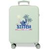 Disney Joumma Stitch Just Chill Valigia Cabina Verde 38x55x20 cm Rigida 2 kg Lucchetto a Combinazione Laterale ABS 2 kg 35L Bagaglio a Mano