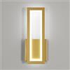 Osairous Applique LED da Parete Interno, 16W 1800LM Lampada da Parete Moderno in Acrilico, Lampada a Muro Oro Corridoio Bianco Freddo 6500K per Soggiorno, Camera da Letto, Studio, Balcone, 32CM