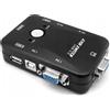 PAWONIK Interruttore KVM VGA 2x1 Interruttore 3xUSB HUB BOX