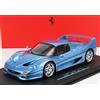BBR 1/18 FERRARI F50 COUPE 1995 BLU CON VETRINA MODELLINO STATICO DIECAST