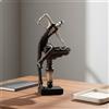 Statuetta Snooker Dettagli Realistici Modello Giocatore di Biliardo per Ufficio