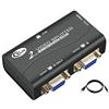 CKLau 450 MHz Larghezza di banda 2 Porte VGA Splitter Amplificatore Box 1 PC a 2 Monitor SVGA Video Splitter Supporto 2048 x 1536 Risoluzione fino a 50 m per la Duplicazione dello Schermo