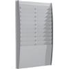 Paperflow A4V2X10.02 - Schedario da parete in polistirene grigio