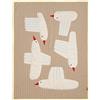 Ferm Living - Plaid per bambini Bird quilted - Beige - Poliestere riciclato - Designer Trine Andersen