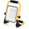 Aigostar Faro Led da lavoro portatile 30W Nero e giallo Alimentazione a batteria IP65 Bianco freddo 6500K Dimmerabile Aigostar