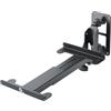 K&M 24167 Supporto da parete per amplificatori L con braccio regolabile, rotazione di 108° - in acciaio, nero - 21-34 cm -suppota fino a 15 kg