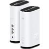 ZTE G5C Modem Router 5G con SIM, WI-Fi 6 dual-band AX1800, 2 Gigabit Ethernet Ports (RJ11), Qualcomm SDX55 platform, Design elegante con antenne integrate, LED per Wi-Fi e rete, tasto WPS [Italia]