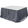 HESPERIDE Telo Protettivo per Tavolo Hambo Nero/Bianco 225x125x80 cm