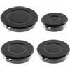 Self Spares Set di 4 pezzi per fornelli a gas con corona e tappo a fiamma (1 piccolo, 2 medio, 1 grande da 55 mm a 100 mm) compatibile con modelli Zanussi, Smeg, Hotpoint, Lamona e fornelli, set di ricambio per