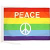 AZ FLAG Bandiera Arcobaleno Simbolo Pace 45x30 cm - Bandierina Gay - Rainbow Flag 30 x 45 cm Cordicelle